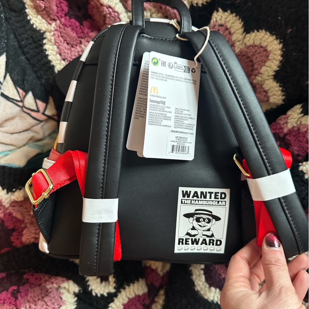 Loungefly McDonald's Hamburglar Cosplay Mini Backpack Exclusive Collectible NEW - Picture 3 of 4
